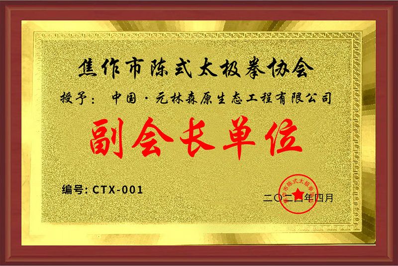 陳式太極拳副會長單位